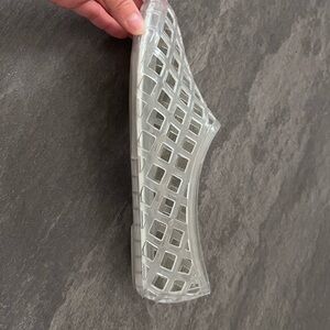 Clear Geometric Slip-On Shoes